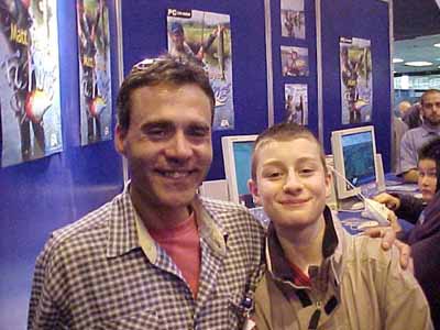 Matt Hayes with Lloyd, Brimingham 2002