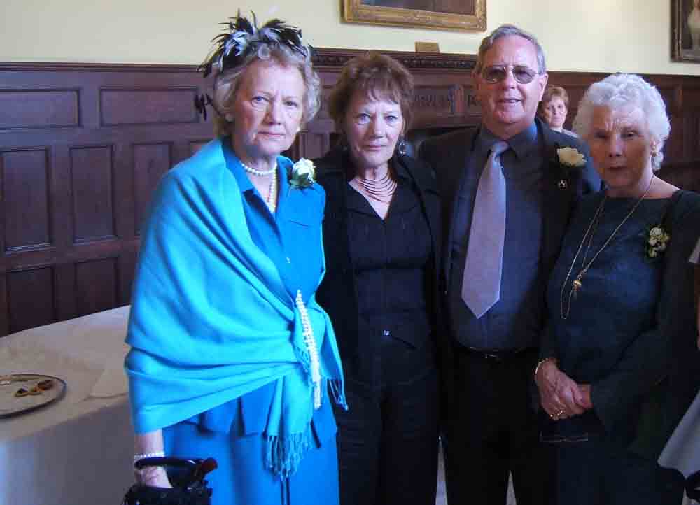 Three sisters, Keith is also in frame (Pam's husband)