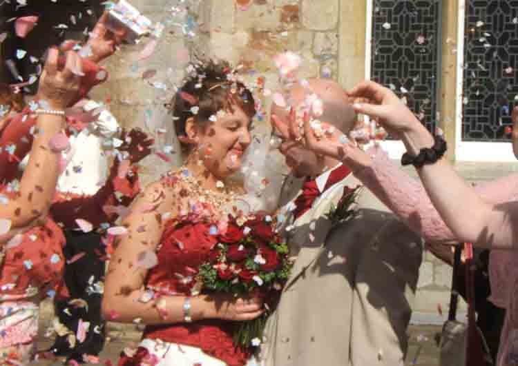Laura & Paul at their wedding in 2005