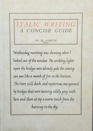 Italic Writing by W.M Aaron