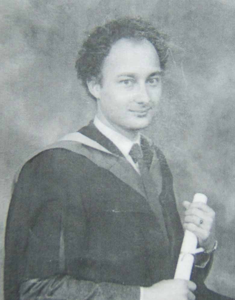 Me, graduation day, Cambridge, 1980