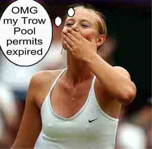 Maria Sharapova's permit expires