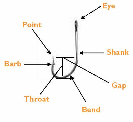 The parts of a hook
