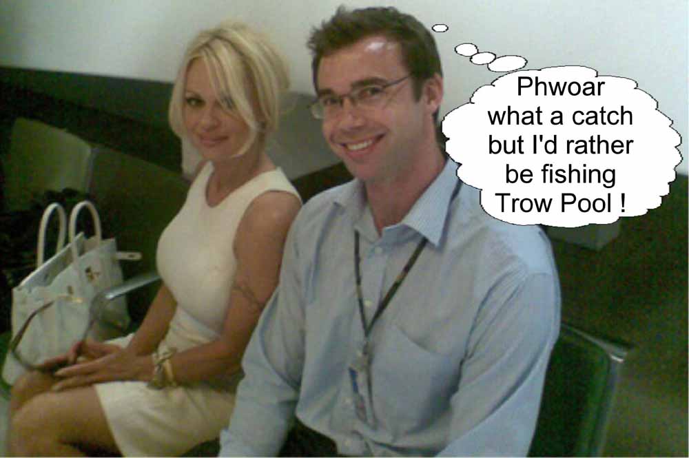 Pamela Anderson meets Tom Hellberg at Heathrow Airport on 11 June 2008